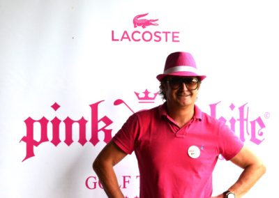Pink & White Golf Trophy
